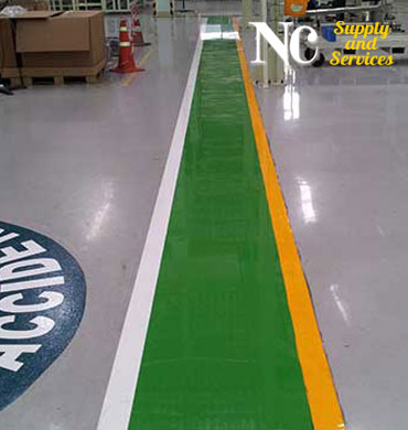 รับตีเส้นจราจร ตีเส้นในโรงงาน งานสัญลักษณ์จราจร